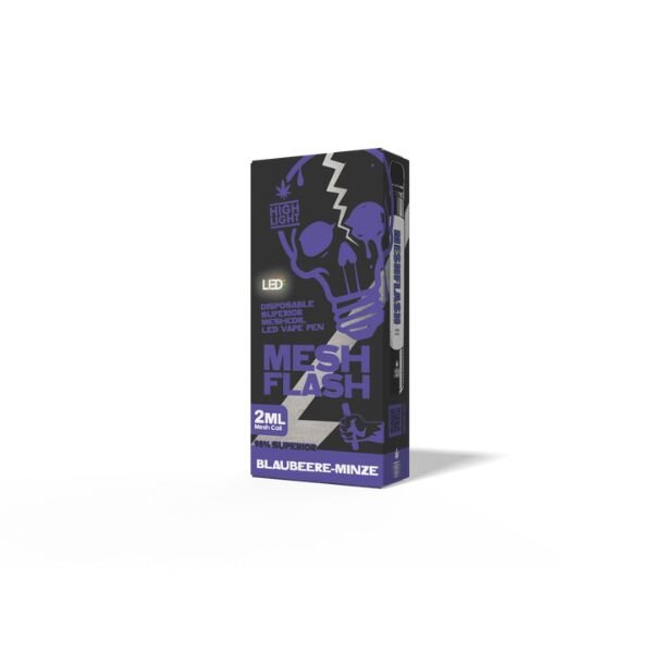 Highlight Meshflash Superior 98% Einweg E Shisha Blaubeere Minze