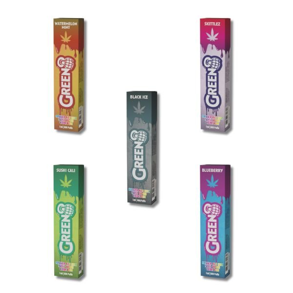 Green8 H2 Superior 98% 1ml Vape Watermelon Mint