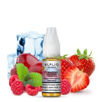 ELFLIQ Strawberry Raspberry Cherry Ice E-Liquid 10ml / 10mg