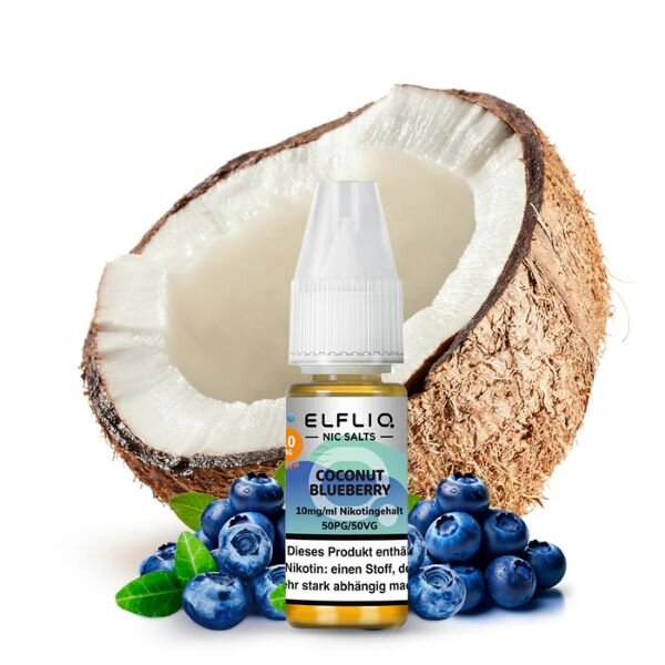 ELFLIQ Coconut Blueberry E-Liquid 10ml / 10mg