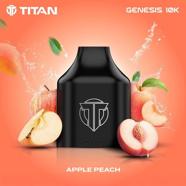 Titan Genesis 10K Pod 10ml/20mg Apple Peach
