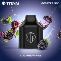 Titan Genesis 10K Pod 10ml/20mg Blackberry Ice
