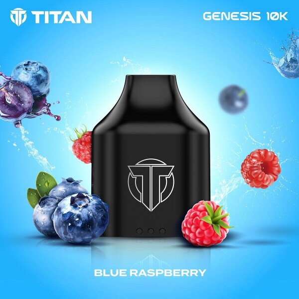 Titan Genesis 10K Pod 10ml/20mg Blue Raspberry