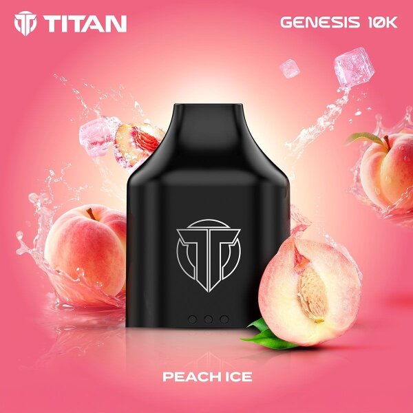 Titan Genesis 10K Pod 10ml/20mg Peach Ice