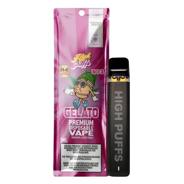 High Puffs Premium Einweg Vape H4 Indica Gelato
