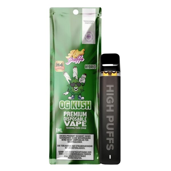 High Puffs Premium Einweg Vape H4 Hybrid OG Kush
