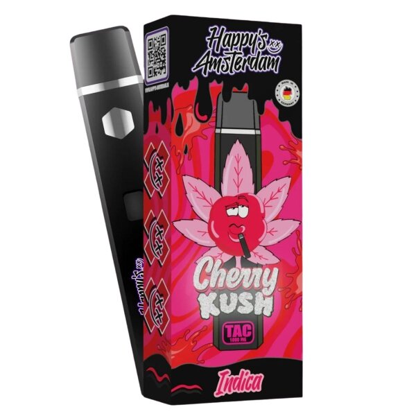 Happy‘s Amsterdam 1000mg TAC Vape Indica Cherry Kush