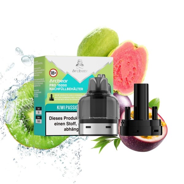 Arcbear Pro 15000 Pod + Coil Kiwi Passion Guava