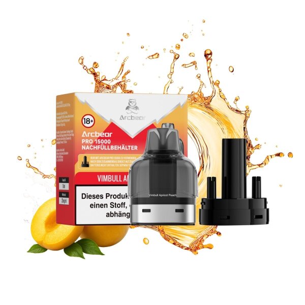 Arcbear Pro 15000 Pod + Coil Vimbull Apricot Peach