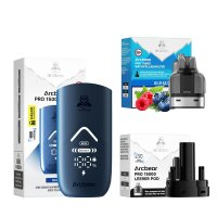 Arcbear Pro 15000 Pod + Coil + Akku Blau Blue Razz