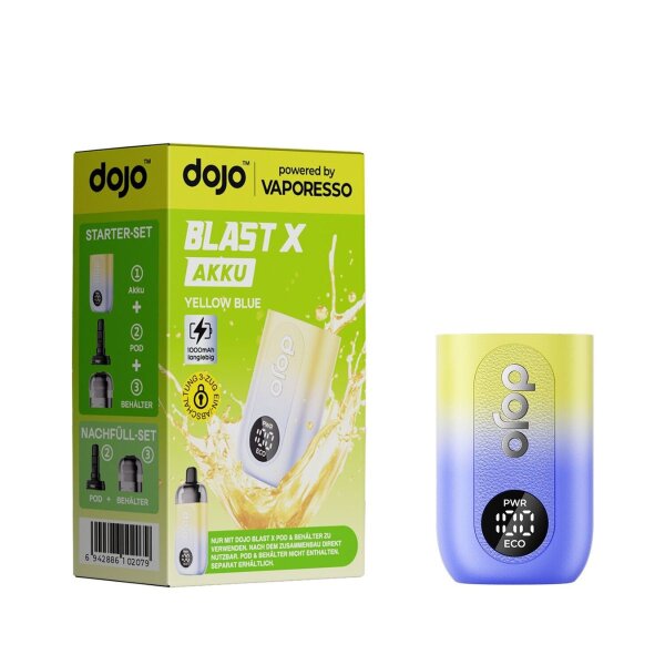Dojo Blast X by Vaporesso Basisgerät Yellow Blue