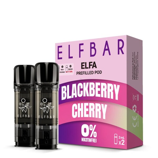 Elfbar Elfa - CP Prefilled Pod 2 Stück / Blackberry Cherry Nikotinfrei