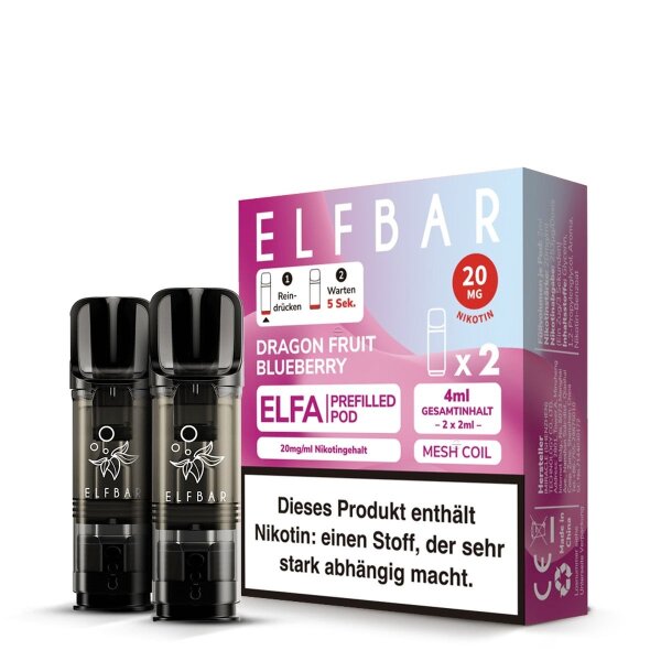 Elfbar Elfa - CP Prefilled Pod 2 Stück / Dragon Fruit Blueberry