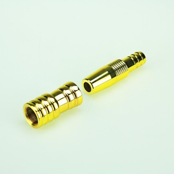 Schlauchadapter - Universal / Plug In / Gold