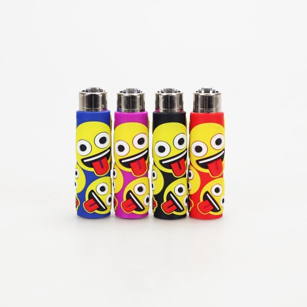 Clipper - Silikon / Emoji / Verrückt / Lila