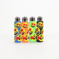 Clipper - Silikon / Emoji / Verliebt / Neon Grün