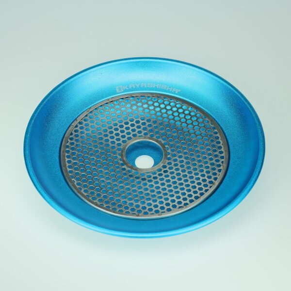 Kaya - Kohleteller Elox 25 cm / mit Kohlegitter / Hellblau