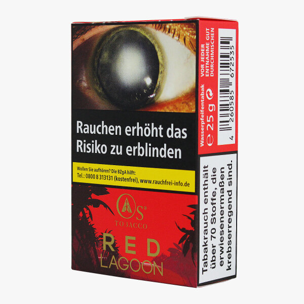 Os Tobacco Red Lagoon 25g Shishatabak