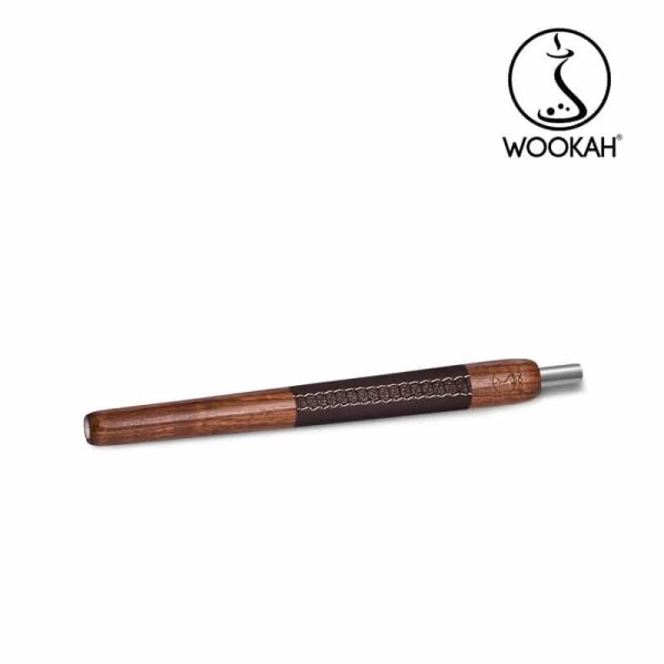 Wookah - Holzmundstück / Walnut / Leder / Braun