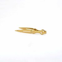 Dschinni - Kohlezange / Tweezer / Edelstahl / Gold / 23 cm