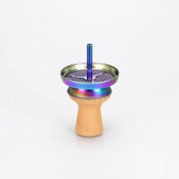AO Hookah - Strainer Kaminkopfset / Edelstahl / Rainbow