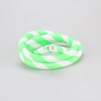 Silikonschlauch - Matt / Striped / Grün-Weiss