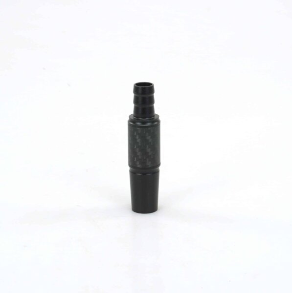 Invi - Schlauchanschluss / Alu / Carbon / Schwarz / 18,8