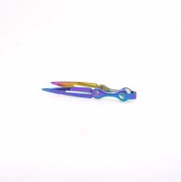 Dschinni - Kohlezange / Tweezer / Edelstahl / Rainbow /...
