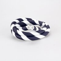Silikonschlauch - Matt / Striped / Schwarz-Weiss