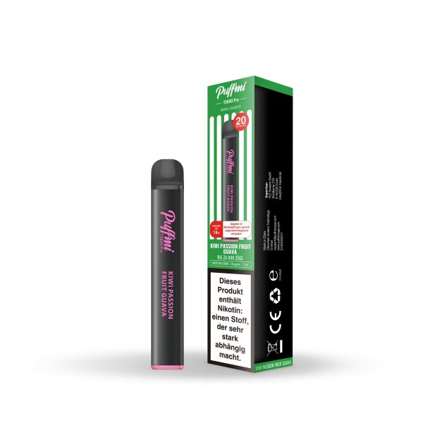 Puffmi TX600 Pro - Einweg E-Shisha / Kiwi Passion Fruit Guava