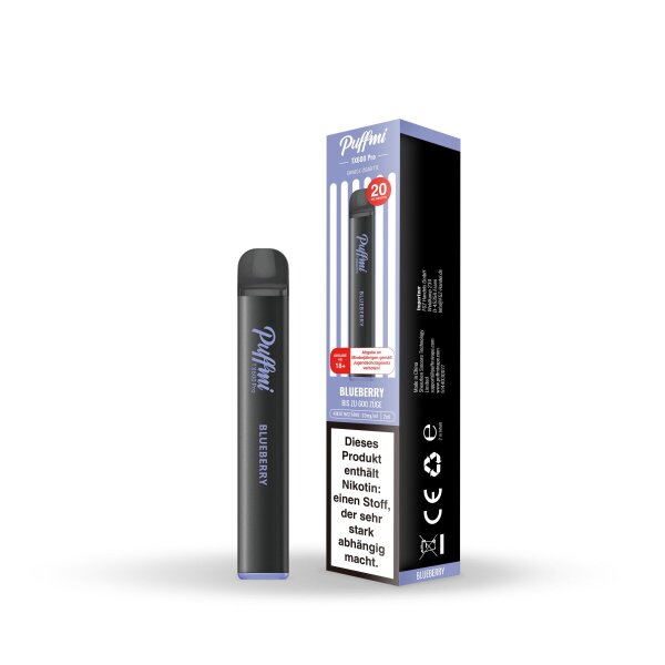 Puffmi TX600 Pro - Einweg E-Shisha / Blueberry