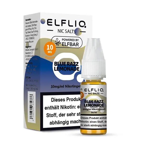 ELFLIQ - Blue Razz Lemonade E-Liquid 10ml / 10mg