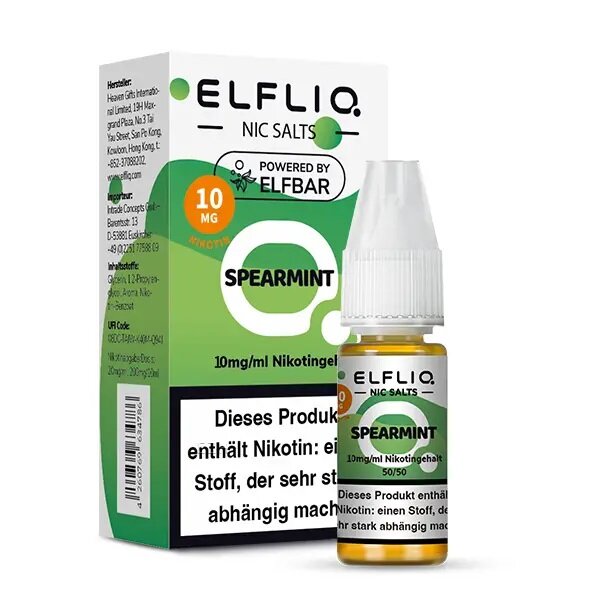 ELFLIQ - Spearmint E-Liquid 10ml / 10mg