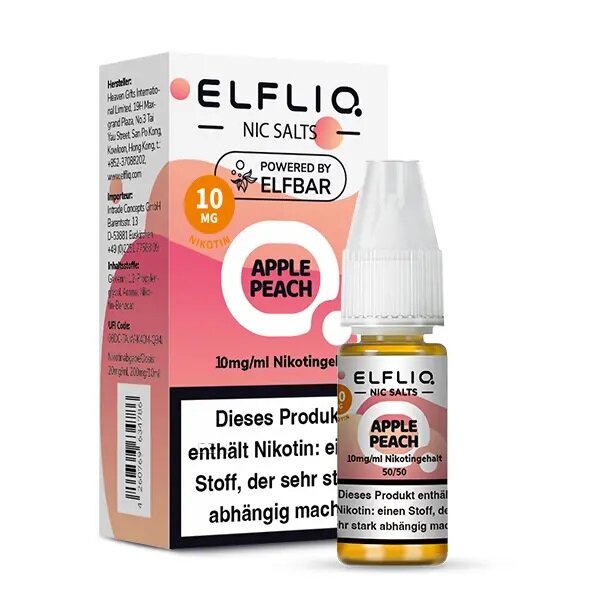 ELFLIQ - Apple Peach E-Liquid 10ml / 10mg