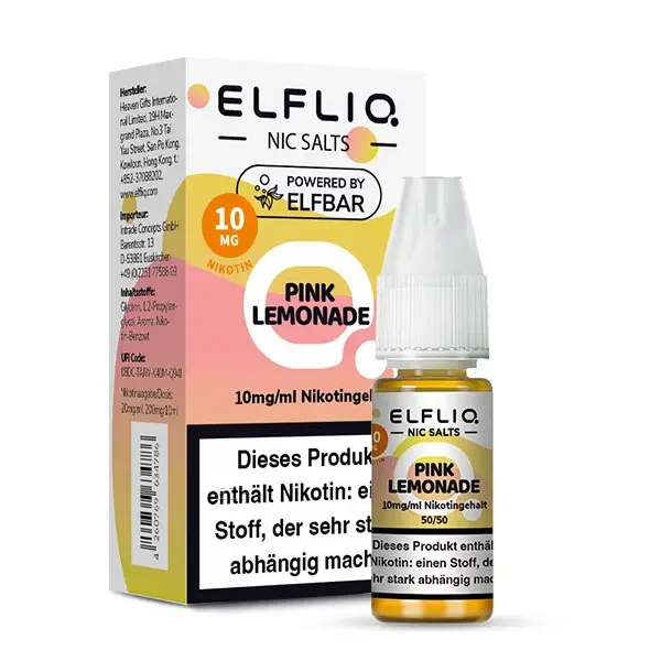 ELFLIQ - Pink Lemonade E-Liquid 10ml / 10mg