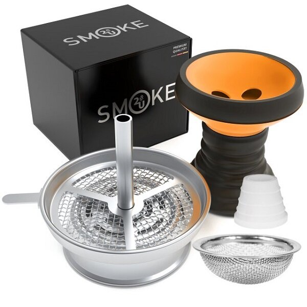 Smoke 2u - Steinkopfset / Wall / Orange