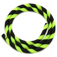Silikonschlauch - Matt / Striped / Schwarz-Grün