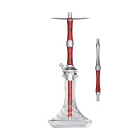 NZ Shisha - Butterfly - Silber / Rot / Schwarz