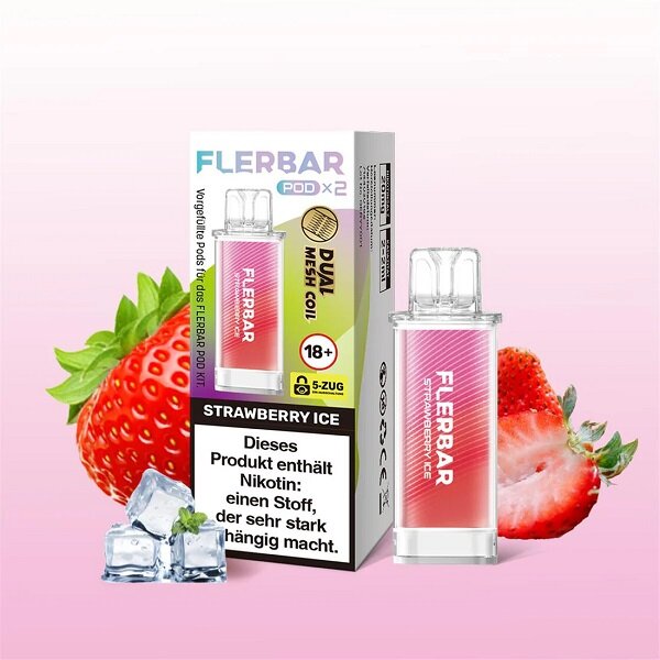 Flerbar Pod 2er Pack Strawberry Ice