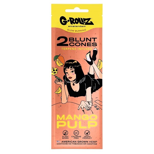 G-Rollz - 2x Mango Pulp Terpene-infused Hemp Cones