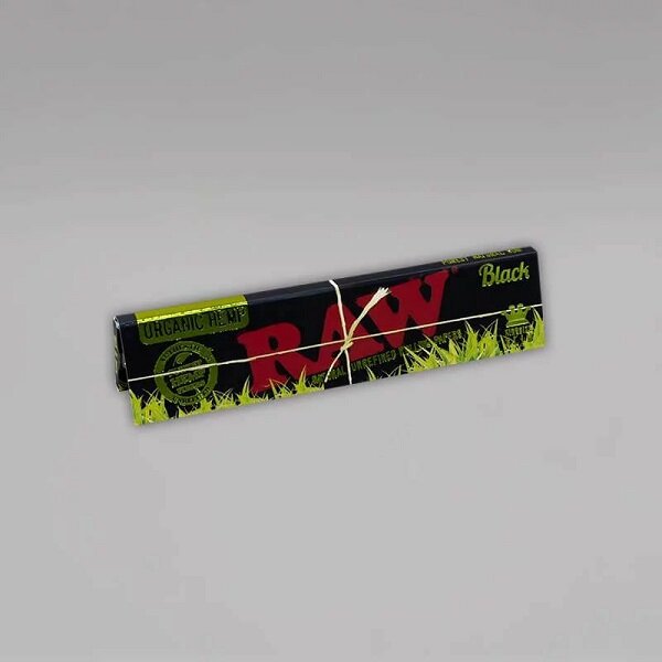 RAW Black - Organic Hemp King Size Slim Long Paper 32 Blättchen