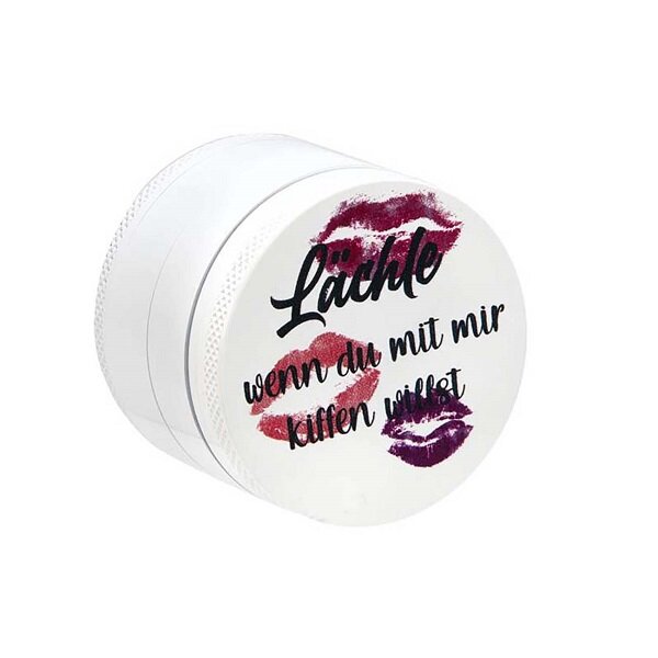 Aluminium Grinder Lächle Weiß 4 teilig 50mm