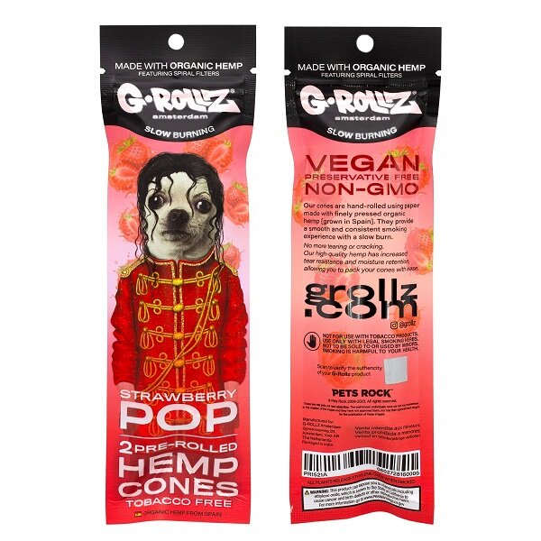 G-Rollz - 2x Pre-rolled Hemp Cones Strawberry Pop