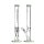 Lucid Glass Bong 34cm groß 18,8 Schliff 7mm Glasdicke Milky Grün