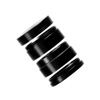 Lucid Glass Zink Grinder 4 Part 40mm Schwarz