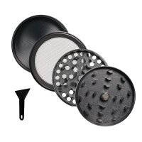 Lucid Glass Zink Grinder 4 Part 50mm Schwarz