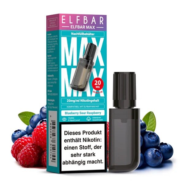 Elfbar Max Pod 10ml Blueberry Sour Raspberry