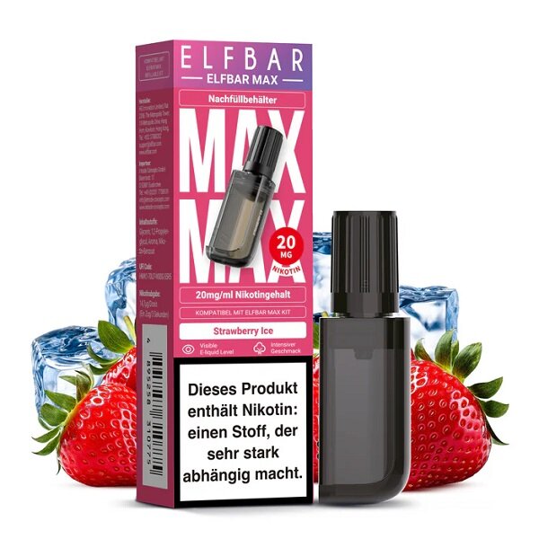 Elfbar Max Pod 10ml Strawberry Ice