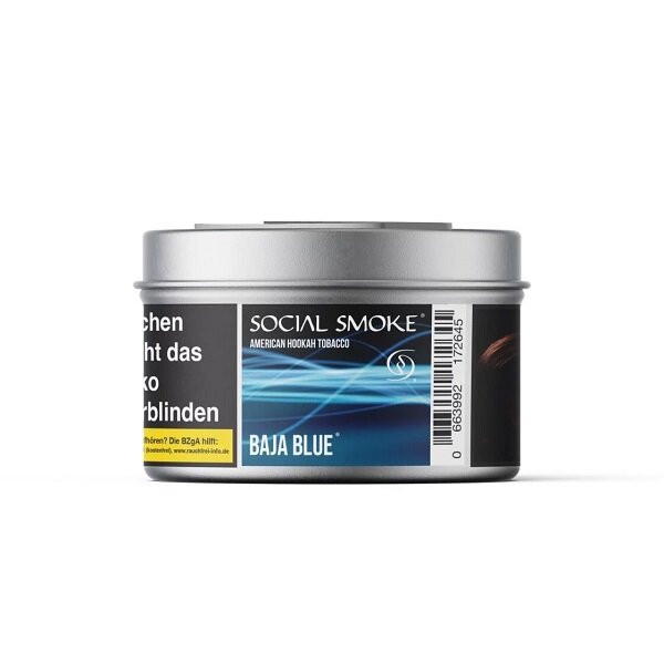 Social Smoke Shisha Tabak 200g Baja Blue