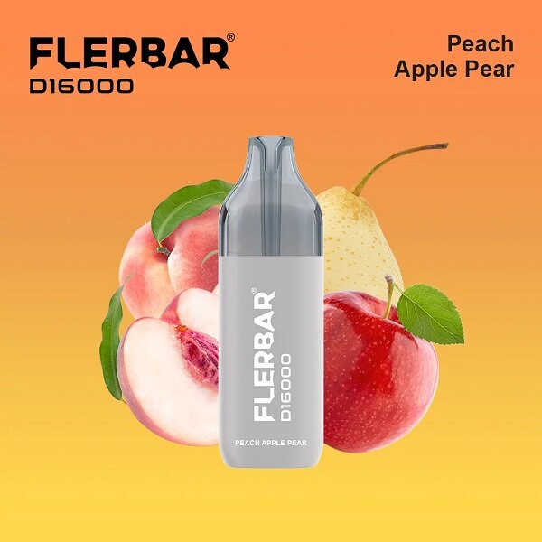 Flerbar D16000 Vape Peach Apple Pear